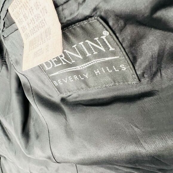 Ralph Lauren Black Pinstripe Blazer Size 42R Wool Blend Bernini Beverly Hills - Picture 5 of 7